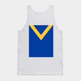 Leeds City Retro 1914 Blue, Yellow V Tank Top